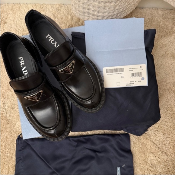 Prada Other - Prada Men's Classic Black Leather Loafers
